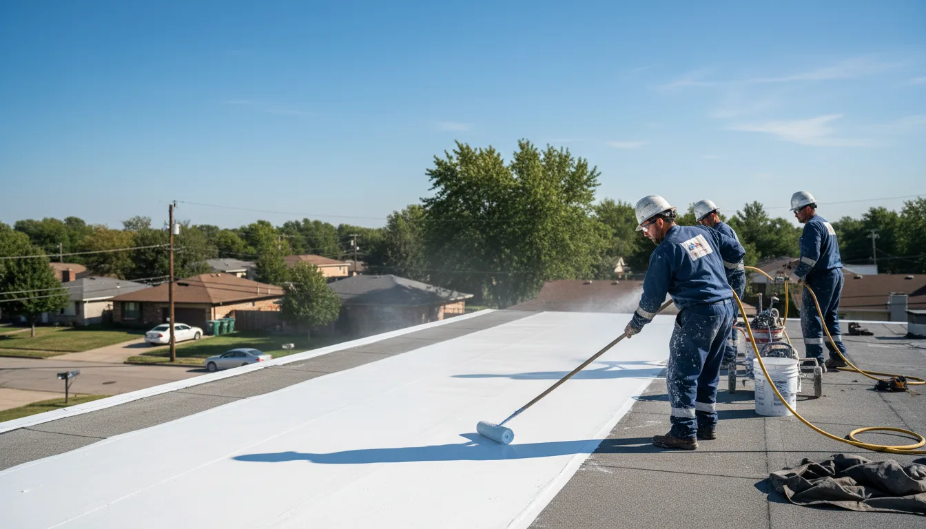 Commercial roof coating in Tyronza, AR near me